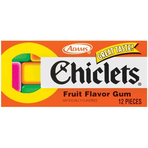 Chiclets Fruit Flavor Gum 12 Piece Pack Of 20 Buy Online In United