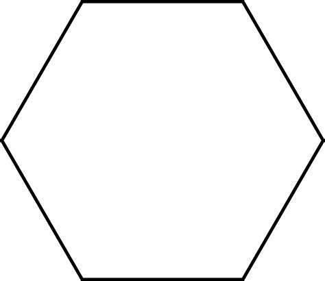 Large Hexagon For Pattern Block Set Clipart Etc