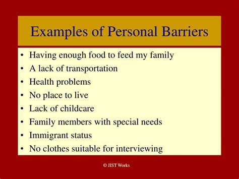 Ppt Overcoming Barriers To Employment Success Powerpoint Presentation