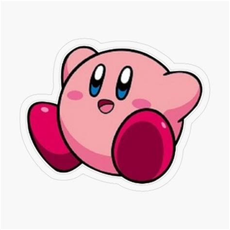 Cute Kirby Sticker Sticker In 2020 Vinyl Sticker Sticker Design