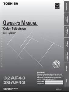 Buy Toshiba 36af43om 32af43 36af43 Operating Manual