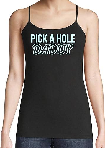 Knaughty Knickers Pick A Hole Any Fuck My Ass Mouth Pussy Black Camisole Tank At Amazon Womens