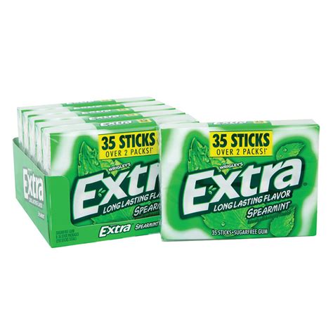 Extra Spearmint Gum Mega Pack 413 Oz Nassau Candy