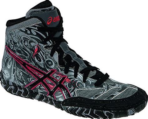 Usa Asics Mens Aggressor 2 Wrestling Shoe Est Bluewhiteflash Yellow