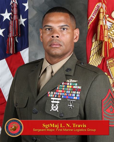 Sergeant Major Ln Travis 1st Marine Logistics Group Leaders