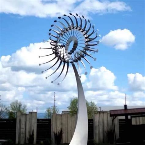 Outdoor Large Metal Wind Kinetic Art Sculpture For Garden Decoration