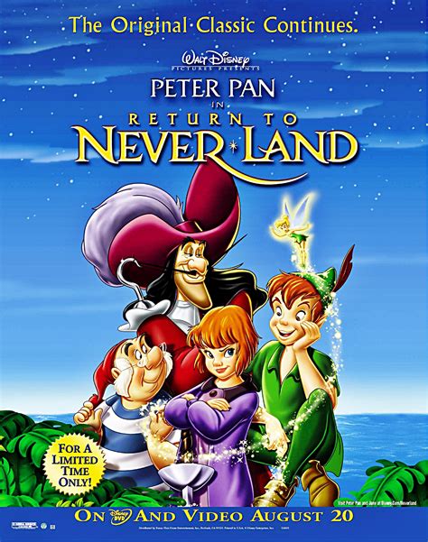 Walt Disney Posters Peter Pan 2 Return To Never Land Walt Disney