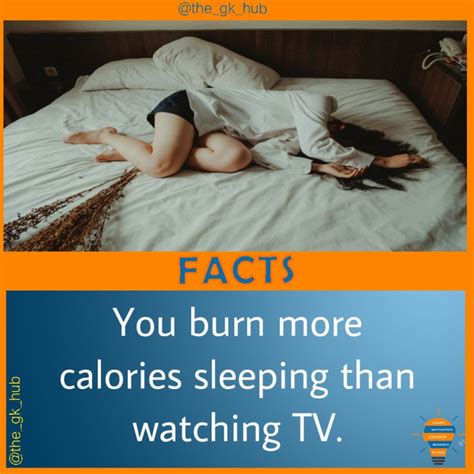 Sleeping Burn More Calories Burn Calories Did You Know Facts Sleep