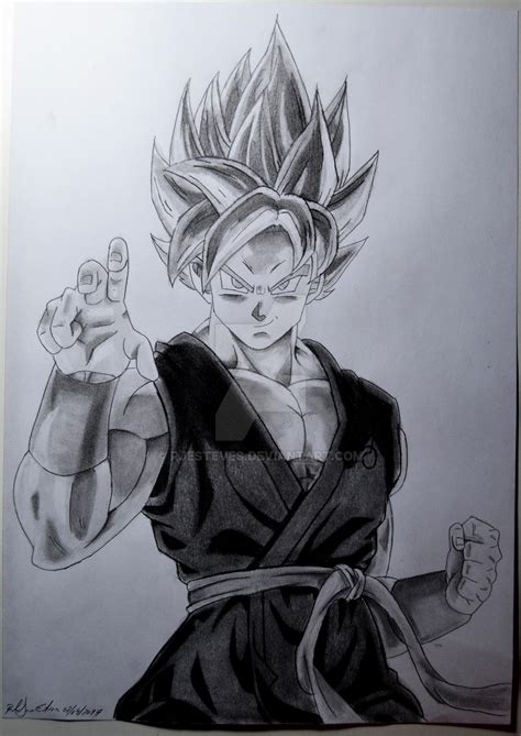 Anime drawings in pencil girls and di class make a. Goku SSB Drawing by RJEsteves on DeviantArt