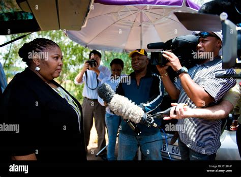 Pretoria South Africa Minister Of Defence Nosiviwe Mapisa Nqakula At The Press Conference
