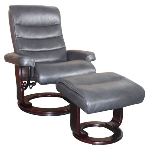 Leather Swivel Recliner With Ottoman Hefeng Furniture