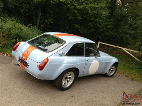 Mgb Gt Sebring Stunning Car In Period Gulf Race Colours Mot 2014 Superb