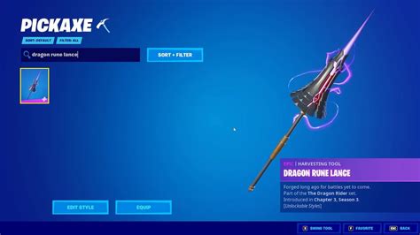 Heres Why Fortnites Dragon Rune Lance Pickaxe Has Been Temporarily
