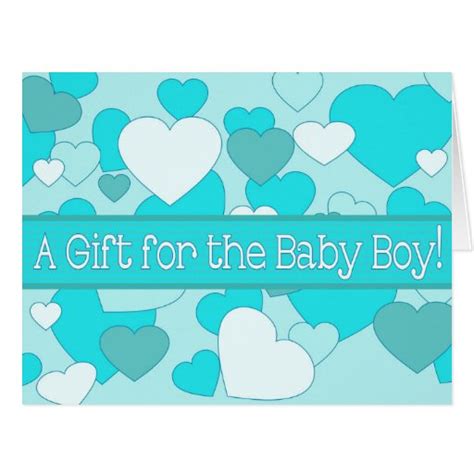 Some of the gifts has additional option that can be viewed on next page. Baby Boy Shower Gift Card | Zazzle