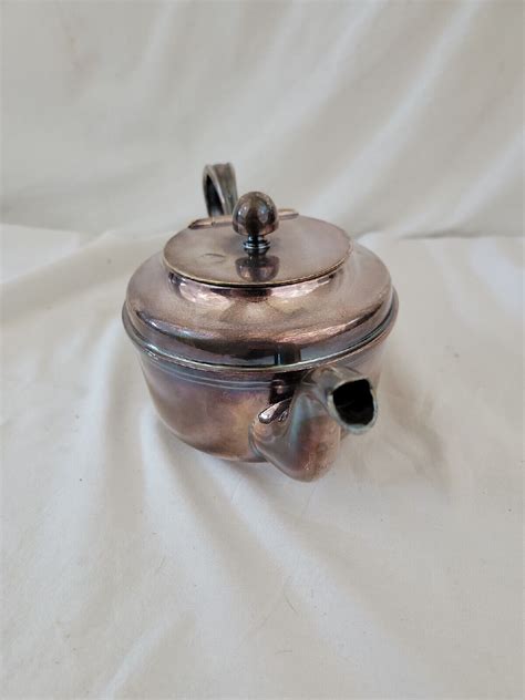 Vintage Silver Soldered Reed And Barton Usn Us Navy Teapot 3610 171a Ebay