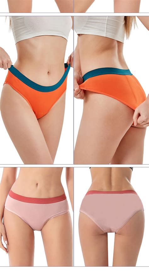 4 Layers Classic Braga Menstrual Culottes Menstruelles Leakproof Absorbent Postpartum Underwear