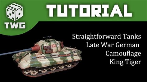 Bolt Action Tutorial How To Paint Ww2 Late War German Tanks King