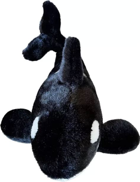 Sea World Shamu Plush Killer Whale Orca 16” Stuffed Plush Animal Toy 8