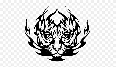 Tribal Tiger Tattoos Tiger Head Png Flyclipart