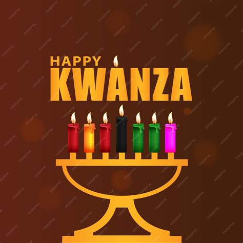 Premium Vector Happy Kwanza Holiday Greeting Card Kwanza Celebration