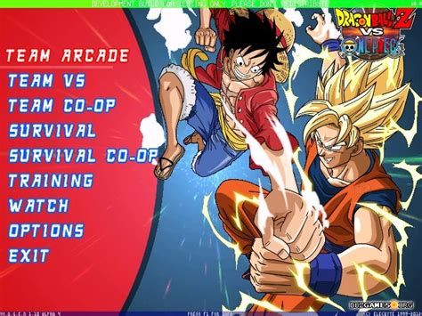 Naruto is way more inventive. Dragon Ball Z vs One Piece Mugen - Download - DBZGames.org