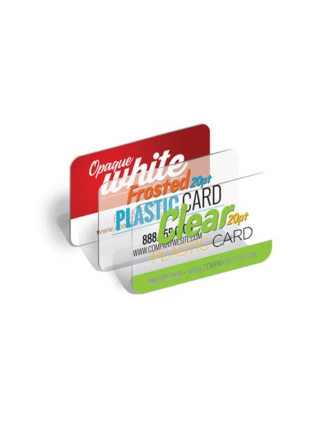 Standard (3.5 x 2.0) moo (3.3 x 2.16) square (2.56 x 2.56) 20PT Frosted PlastiC Cards - Printing Service in Vancouver ...