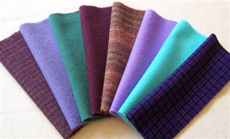 Hand Dyed Felted Wool Fabric 6inx 8in By Threesheepstudio