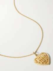 The M Jewelers Te Amo Karat Gold Necklace Net A Porter