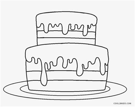 Gambar Free Printable Birthday Cake Coloring Pages Kids Cool2bkids