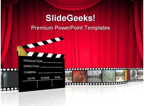 clap board nature powerpoint templates  powerpoint