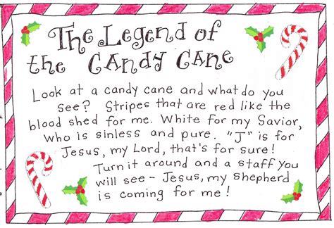 Free to download and print. The Legend of the Candy Cane - FREE Printable! - Happy ...