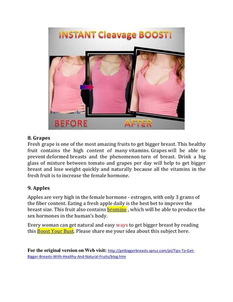 tips to get bigger breasts with healthy and natural fruits