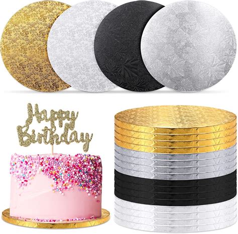 20 Pcs Cake Boards 10 Inch Round Cake Drum With 12 Inch