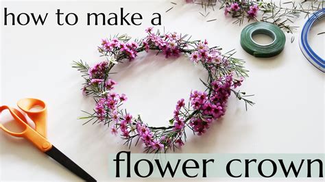How To Make A Flower Crown With Real Flowers Without Wire Oh