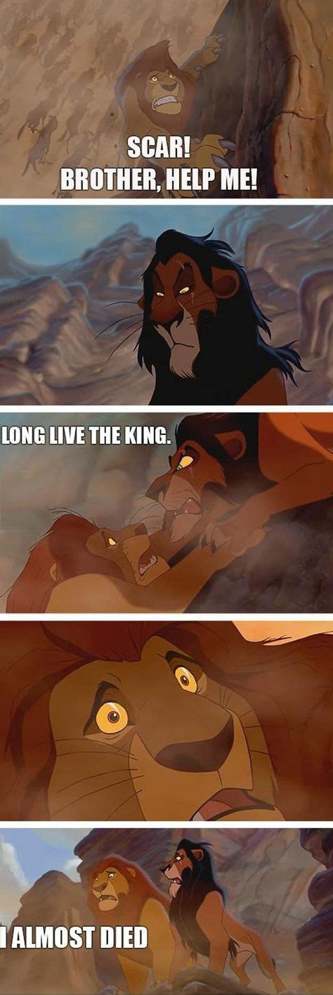 If Scar Was A Real Bro Lion King Funny Disney Funny Disney Memes