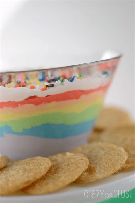 Rainbow Cheesecake Dip Crazy For Crust Recipe Food Rainbow