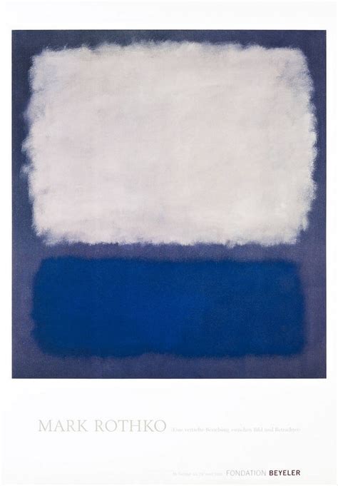 Mark Rothko Blue And Grey Poster Kunstdruck Bei Germanpostersde