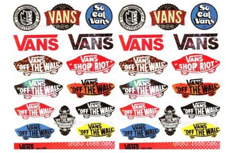 Choose your base color (red, black, blue, etc) available in u.s. vans stickers