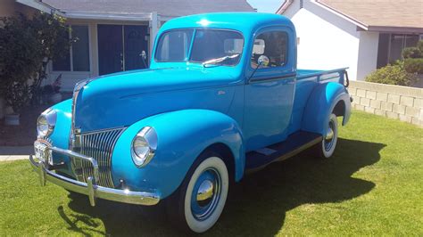 1941 Ford Pickup Blue Classic Old Vintage Usa 2096x1741 03