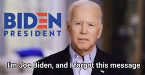 Im Joe Biden And I Forgot This Message Meme Shut Up