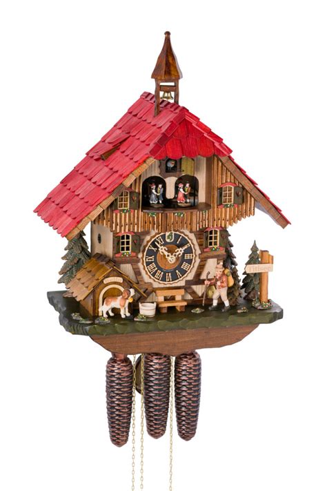 Original Handmade Black Forest Cuckoo Clock Made In Germany 2 8640t