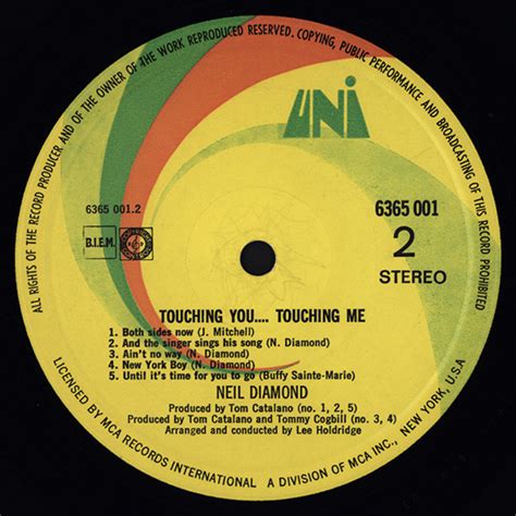 Neil Diamond Touching You Touching Me Lp Album Akerrecords Nl