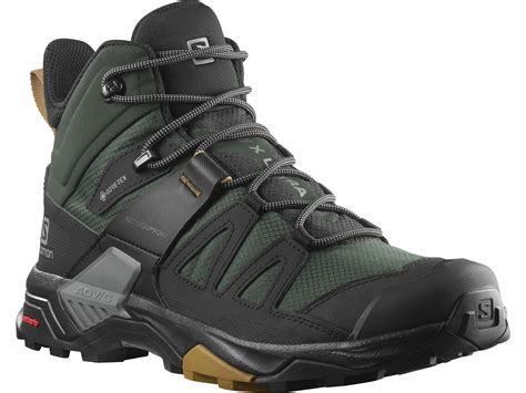 Salomon X Ultra 4 Mid Gtx Hiking Boots Leathersynthetic Green