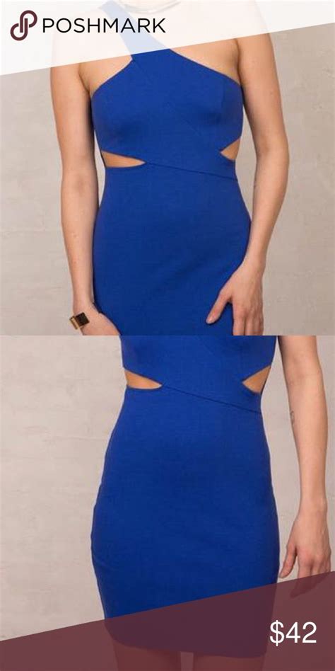 Blue Cutout Party Dress Blue Dress Short Dresses Party Dress Short