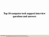 Photos of It Support Technician Interview Questions