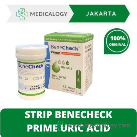 Limited time sale easy return. Jual Strip Benecheck Prime Uric Acid Tes Kadar Asam Urat Murah