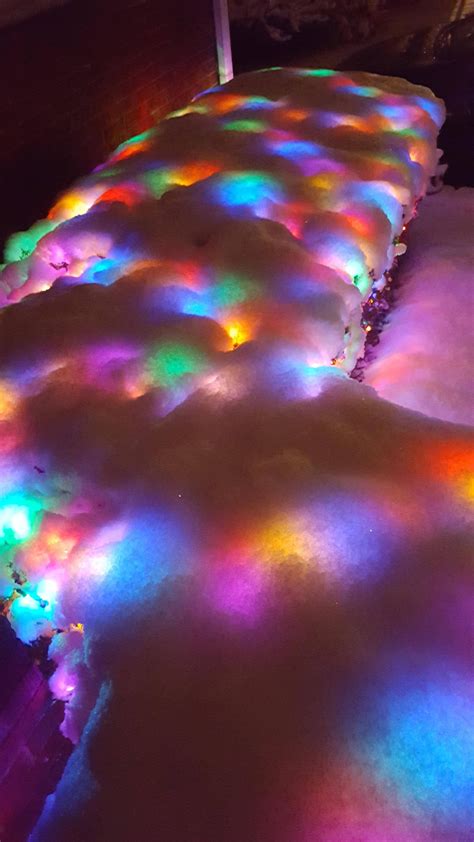 Christmas Lights Under The Snow Mildlyinteresting