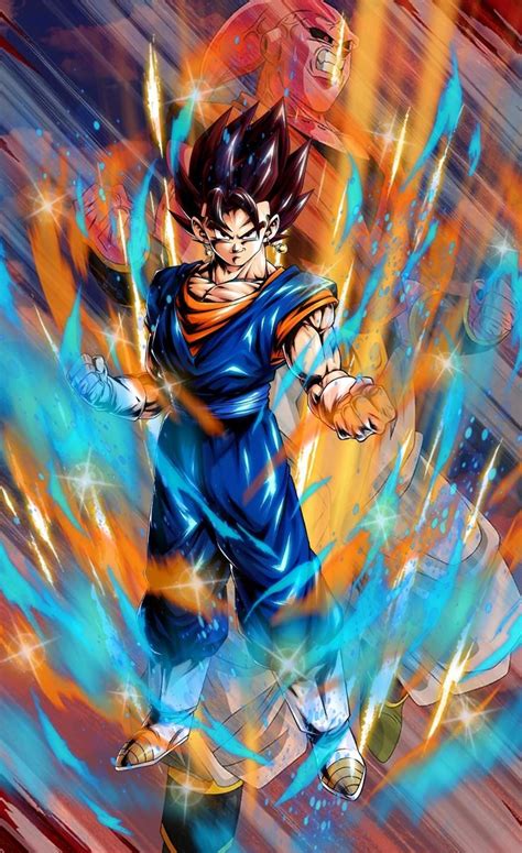 Saiyan, super saiyan, otherworld warrior, fusion, fusion warrior, male, sparking, melee type, red, sagas from the movies, gogeta. Vegito dragon ball legends | Anime dragon ball super ...