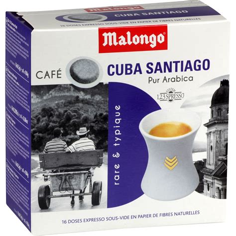⇒ Malongo Coffee Cuba Santiago Dosettes Pod X16 • Europafoodxb • Buy