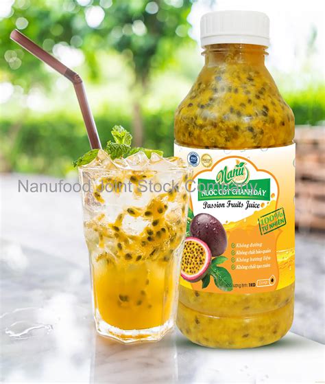 Tropic Passion Fruit Juice Concentrated With Seed Nature Email Anhduynguyen Nanufoods Vn